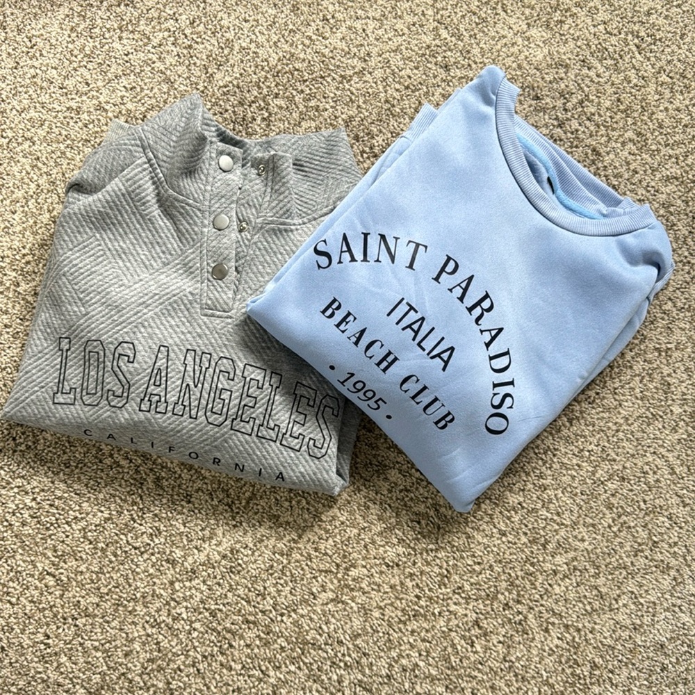 2 pack pullover sweatshirts